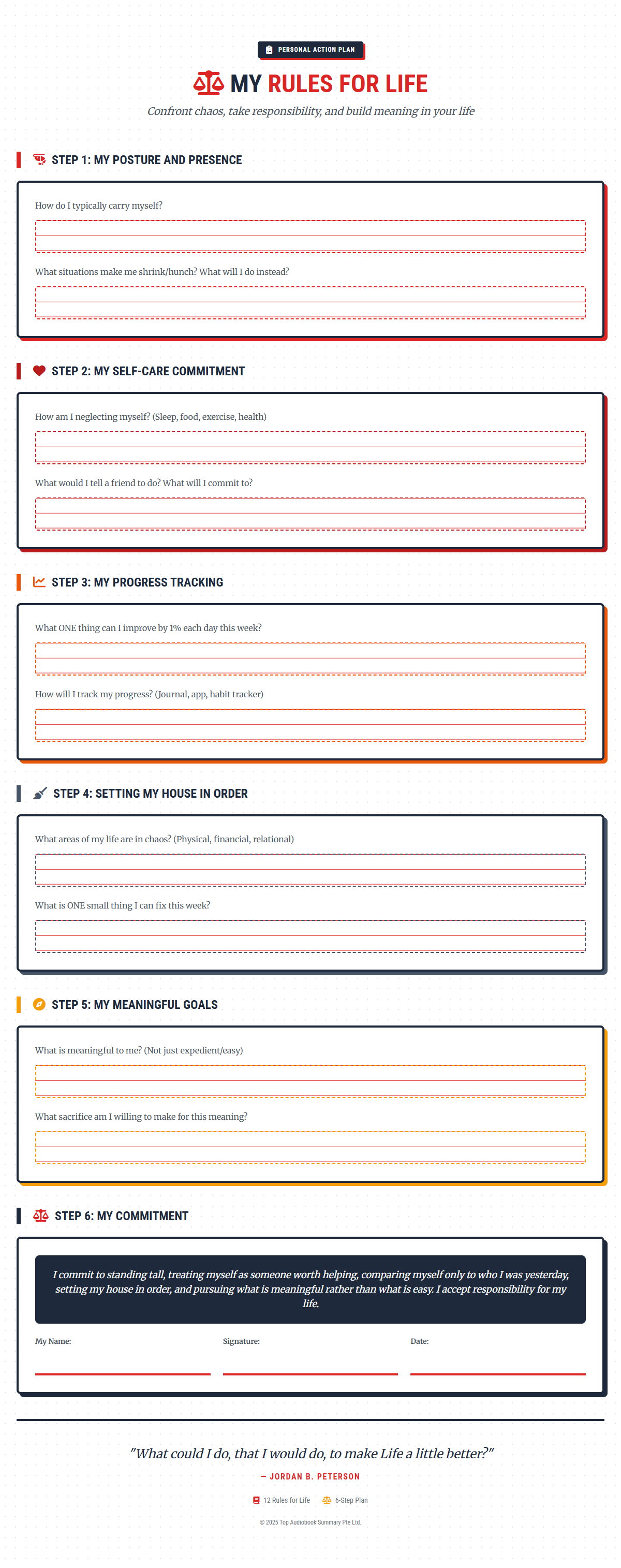 Personal Action Plan Preview